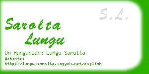 sarolta lungu business card